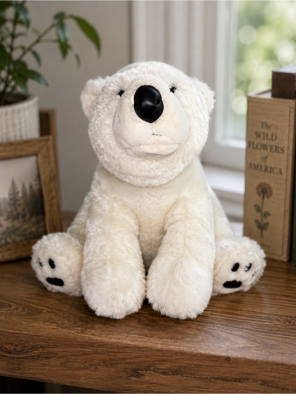Build-A-Bear WWF Polar Bear Plush Collectibear 2005 Y2K Vintage Stuffed Animal